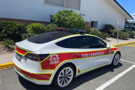 Tesla Model 3 joins Qld Fire and Emergency Services fleet