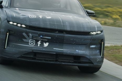 EV startup Lucid testing its first SUV on public roads