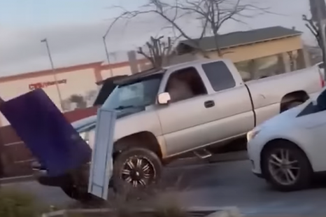 Would you like fines with that? Driver trashes Macca's drive-thru