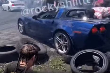 Crowd struck by Corvette drifter who thinks they’re in a Mustang