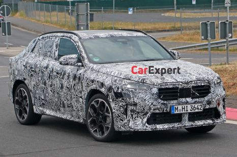 2024 BMW X2 spied with less camouflage