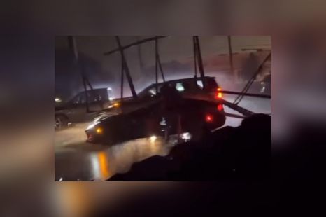 Ferrari not Superfast enough to escape wild Texas storm