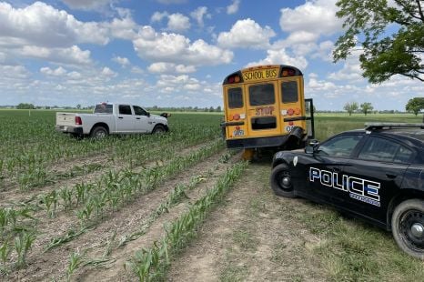 Stolen bus goes looking for The Children of the Corn