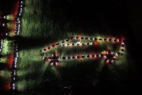 Tesla owners light up San Luis with Cybertruck-inspired show