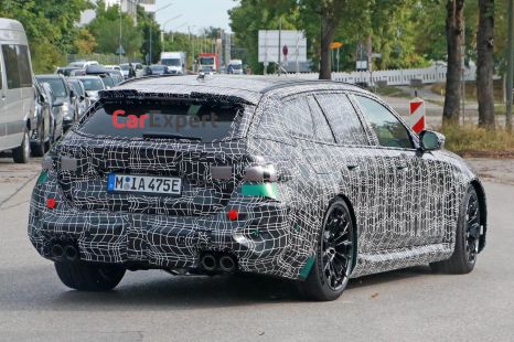 BMW's high-performance hero wagon spied