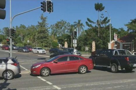 Is it illegal to enter a blocked intersection?