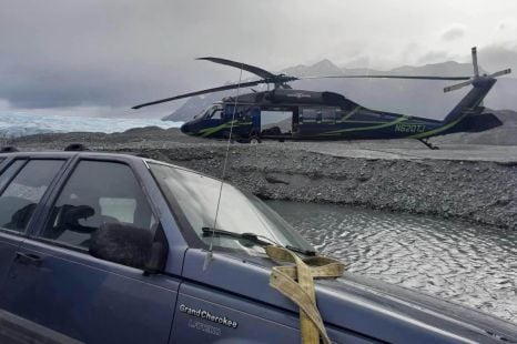 Trail fail: Stranded Jeep Grand Cherokee needs an airlift