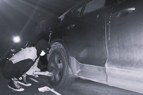 Is it illegal to let someone's tyres down?