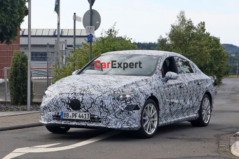Next-generation Mercedes-Benz CLA electric car spied