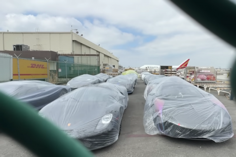 What's the story behind this stash of hypercars at Los Angeles airport?