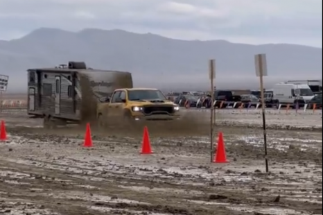 Flooded desert at Burning Man is no match for rampant Ram 1500 TRX