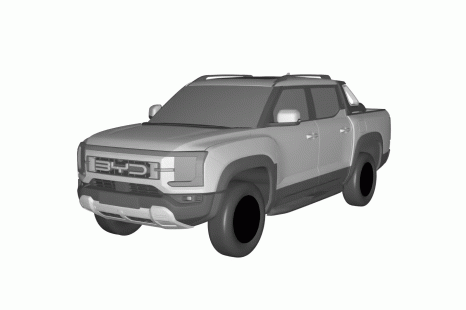 BYD's new electric, plug-in hybrid ute revealed in patent images