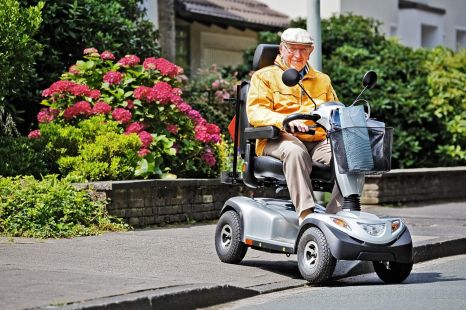 Is it legal to ride a mobility scooter on the road?
