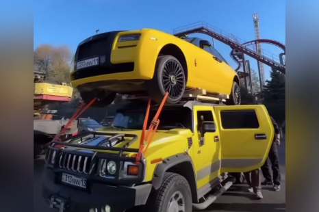 How to make a Hummer even flashier: strap a Rolls-Royce on top