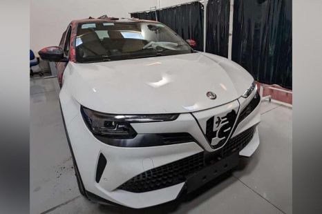 This is the unusual front end of the Alfa Romeo Milano