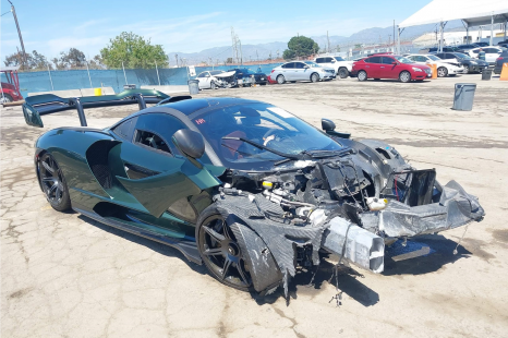 McLaren Senna wrecked in viral video heading to auction