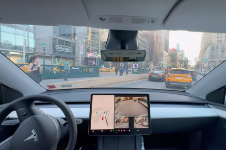 Watch Tesla's controversial Full Self-Driving take on New York traffic