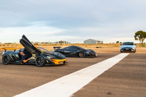 McLaren P1 vs McLaren P1 GTR vs Hyundai Ioniq 5 N drag race