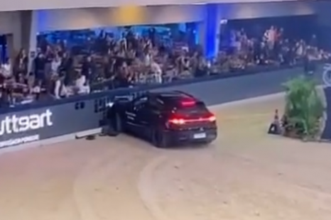 First rodeo? Concrete cowboy bins Porsche Macan in unusual dirt dance