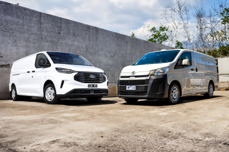 2025 Toyota HiAce vs Ford Transit Custom comparison
