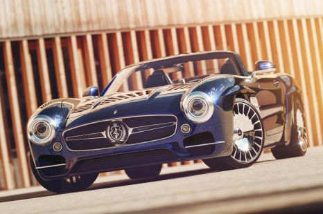 Classic Mercedes-Benz SL tribute has a face its mother might not love