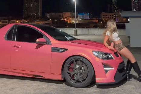 Pink HSV Maloo injures influencer in TikTok trend gone wrong