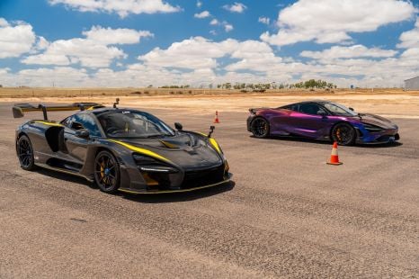 2025 McLaren Senna vs McLaren 765LT drag race