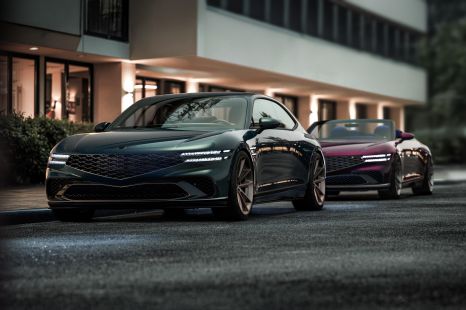 Genesis teases a pair of new flagship two-door concepts
