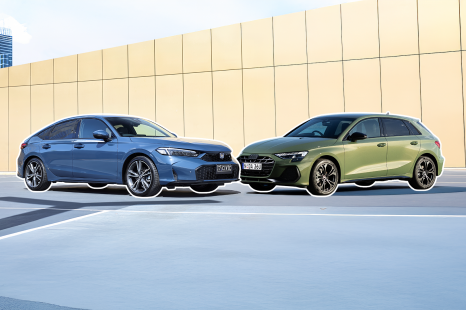 2025 Honda Civic LX e:HEV vs Audi A3 35 TFSI Sportback: Spec battle