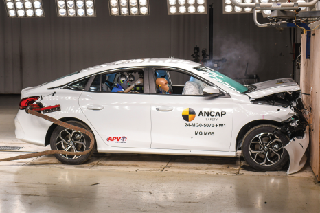 MG 5 gets safety test do-over after upgrade, scores much better rating