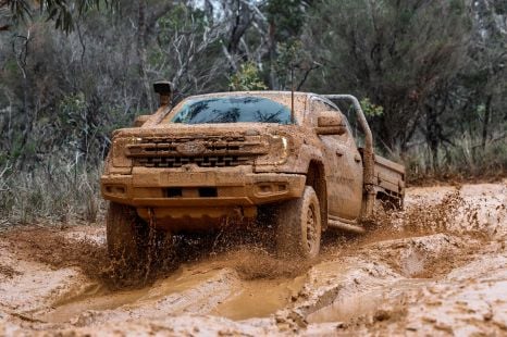 Watch the Ford Ranger Super Duty get torture-tested and caked in 600kg of mud