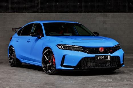 Honda Civic Type R is more expensive, but now comes in a pretty blue