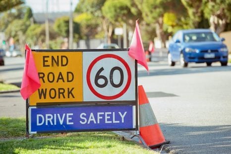 NSW road work speed limit rules changed
