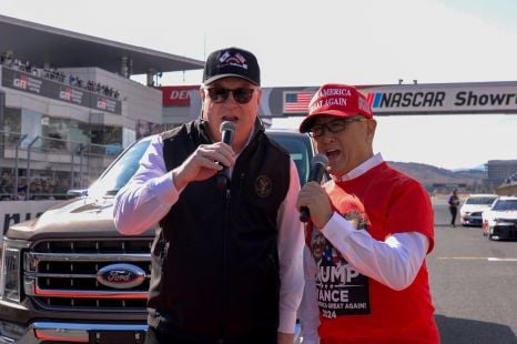 Toyota chairman dons MAGA hat, Trump T-shirt in American celebration