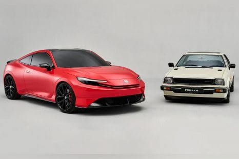 Five generations of the Honda Prelude