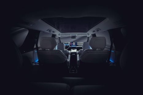 Toyota teases interior of three-row electric SUV