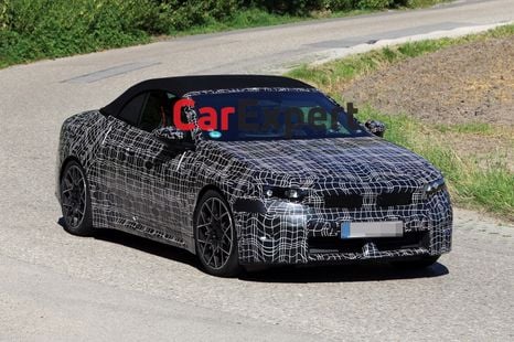 BMW i4 electric convertible spied for the first time