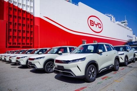 Almost 5000 new BYDs and Denzas set sail to Australia to meet demand