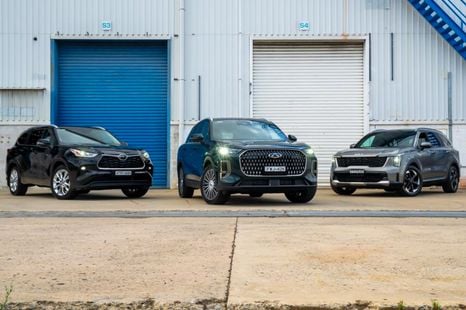 2026 Chery Tiggo 9 vs Kia Sorento vs Toyota Kluger comparison