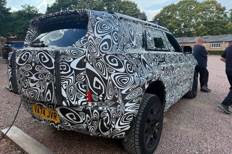 Land Rover Defender Sport EV spied up close