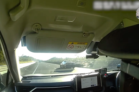 HSV driver pulled over for speeding by two police cars within minutes