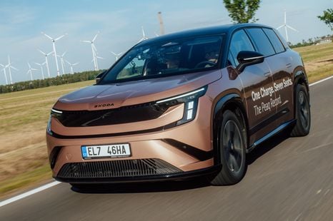 Skoda Peaq EV drives 936km on one charge to set seven-seat range record