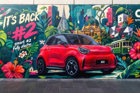 2027 Smart #2: Teeny EV design revealed in Melbourne mural