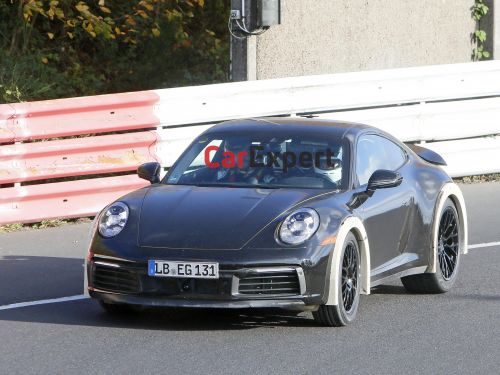 Porsche 911 high-riding prototype spied