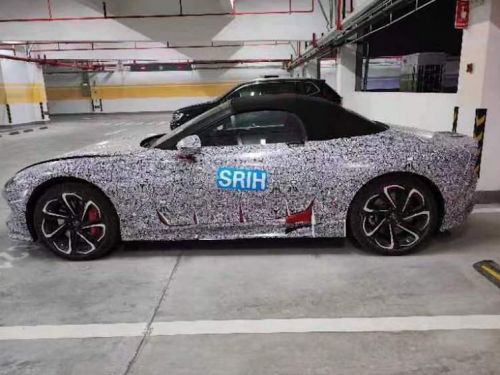 MG Cyberster electric roadster spied