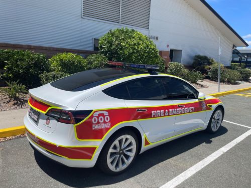 Tesla Model 3 joins Qld Fire and Emergency Services fleet