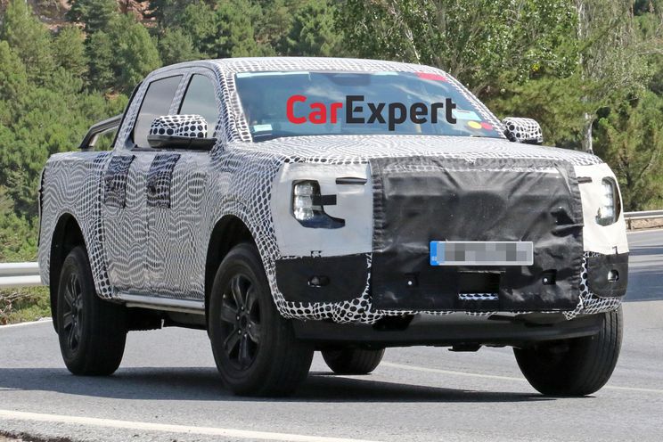 2022 Ford Ranger hybrid spied in Europe with less camouflage