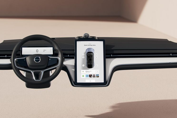 Volvo EX90 EV SUV dash revealed