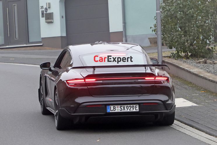 Porsche Taycan update, high-performance variant spied