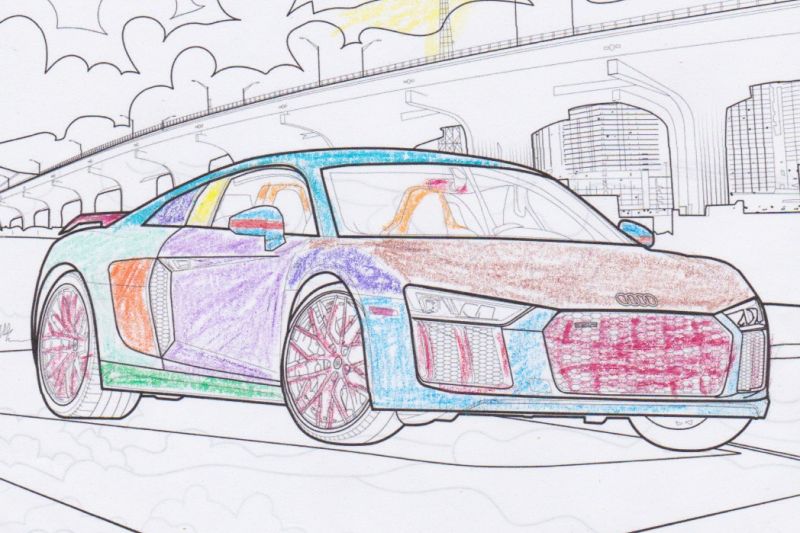 Audi's printable colouring book can help beat coronavirus blues